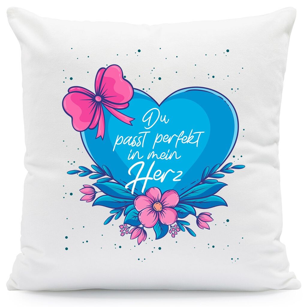 

Подушка с принтом и надписью «Ты идеально вписалась в мое сердце»: без наполнителя Gravurzeile