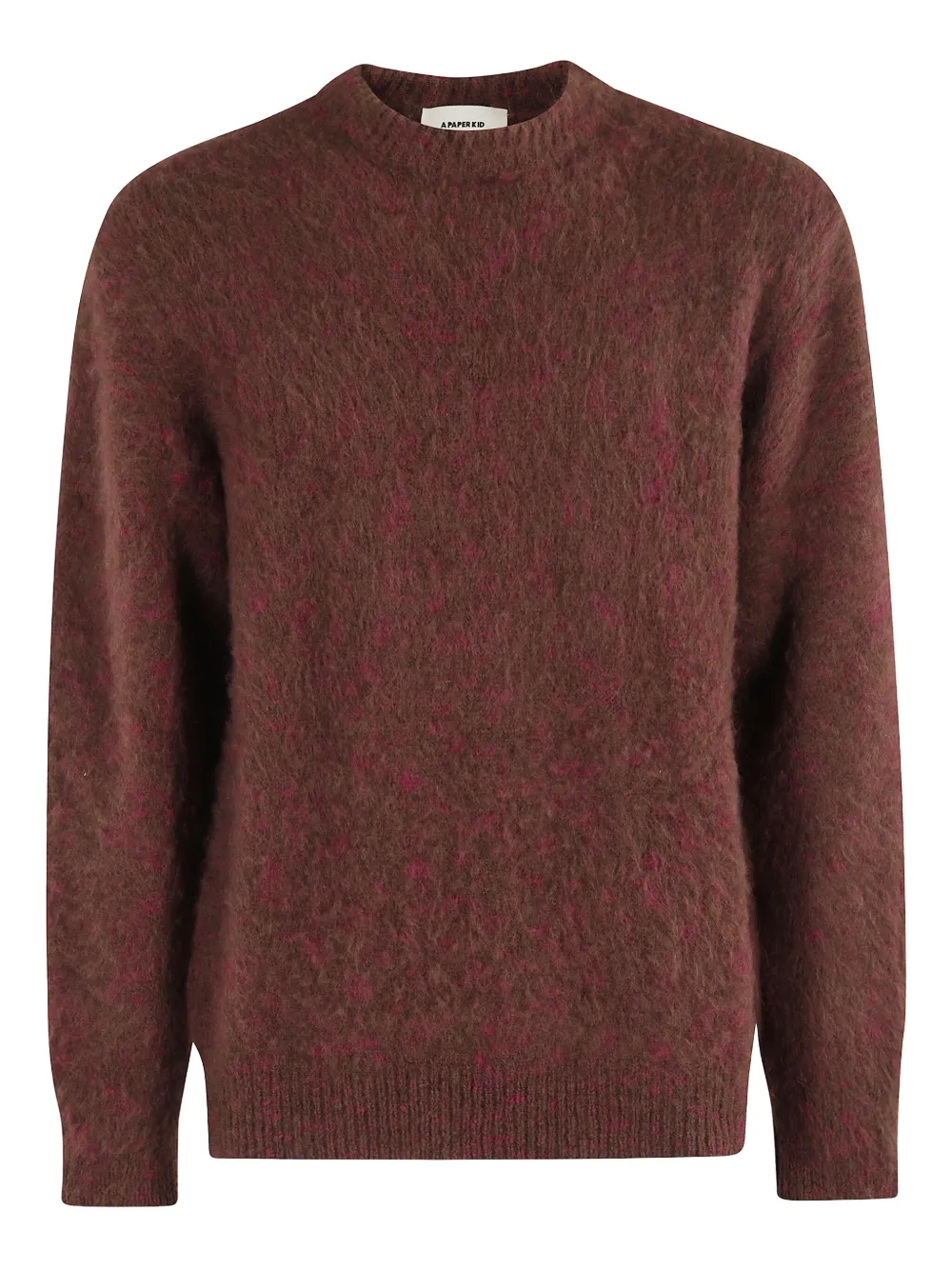 

Свитер с круглым вырезом A Paper Kid, коричневый