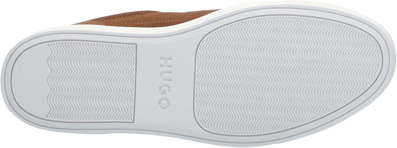 Кроссовки Hugo Mens Essential с замшевой подошвой Cupsole и низким верхом, коричневый — фото 4