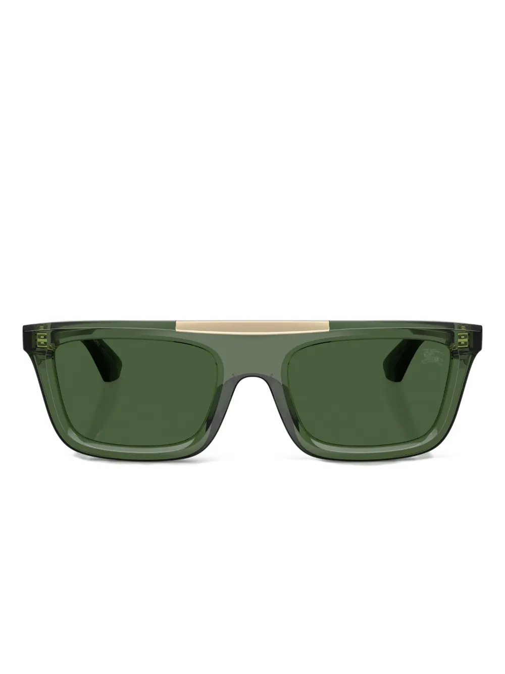 

Солнцезащитные очки в прямоугольной оправе Burberry Eyewear, зеленый
