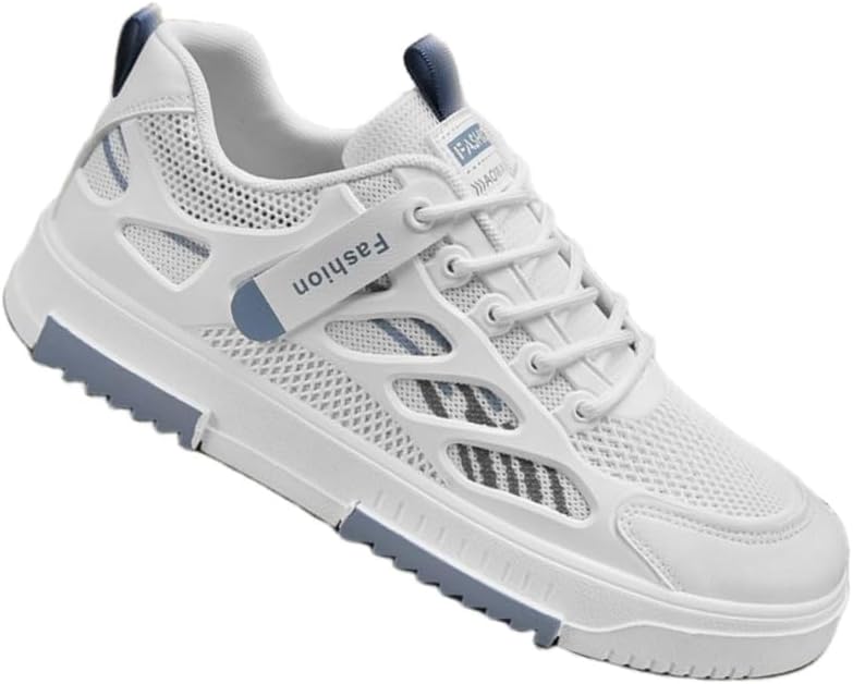 

Мужские повседневные спортивные кроссовки Clolinde - дышащие и комфортные, противоскользящие и прочные, подходят для улицы и повседневного использования, белый/синий