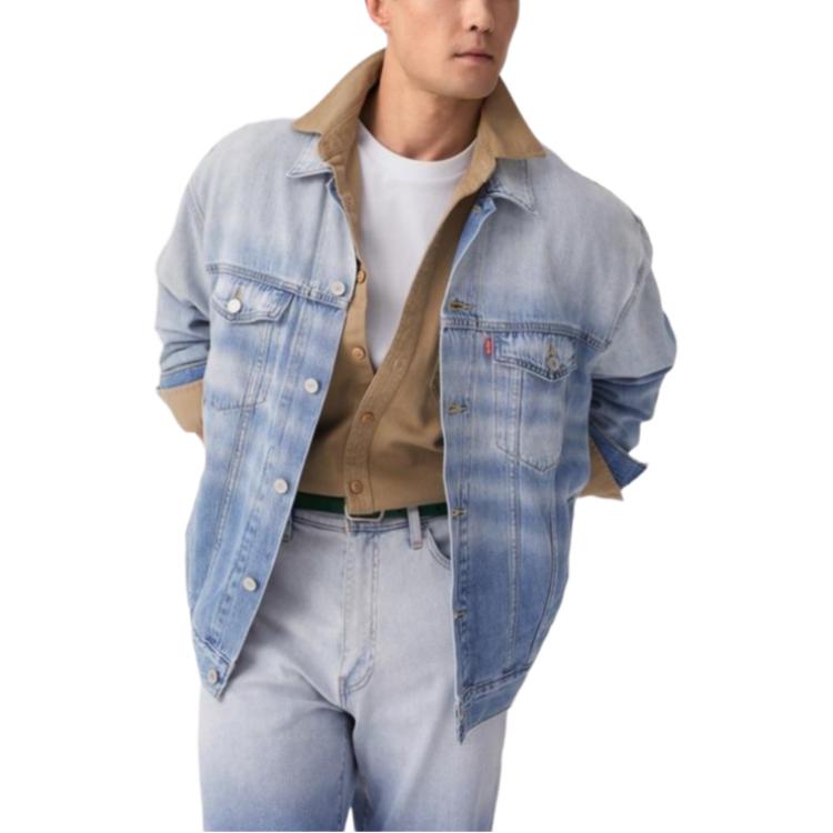 Levis Джинсовая куртка Levi’s светло-голубого цвета, Light Blue — фото 4