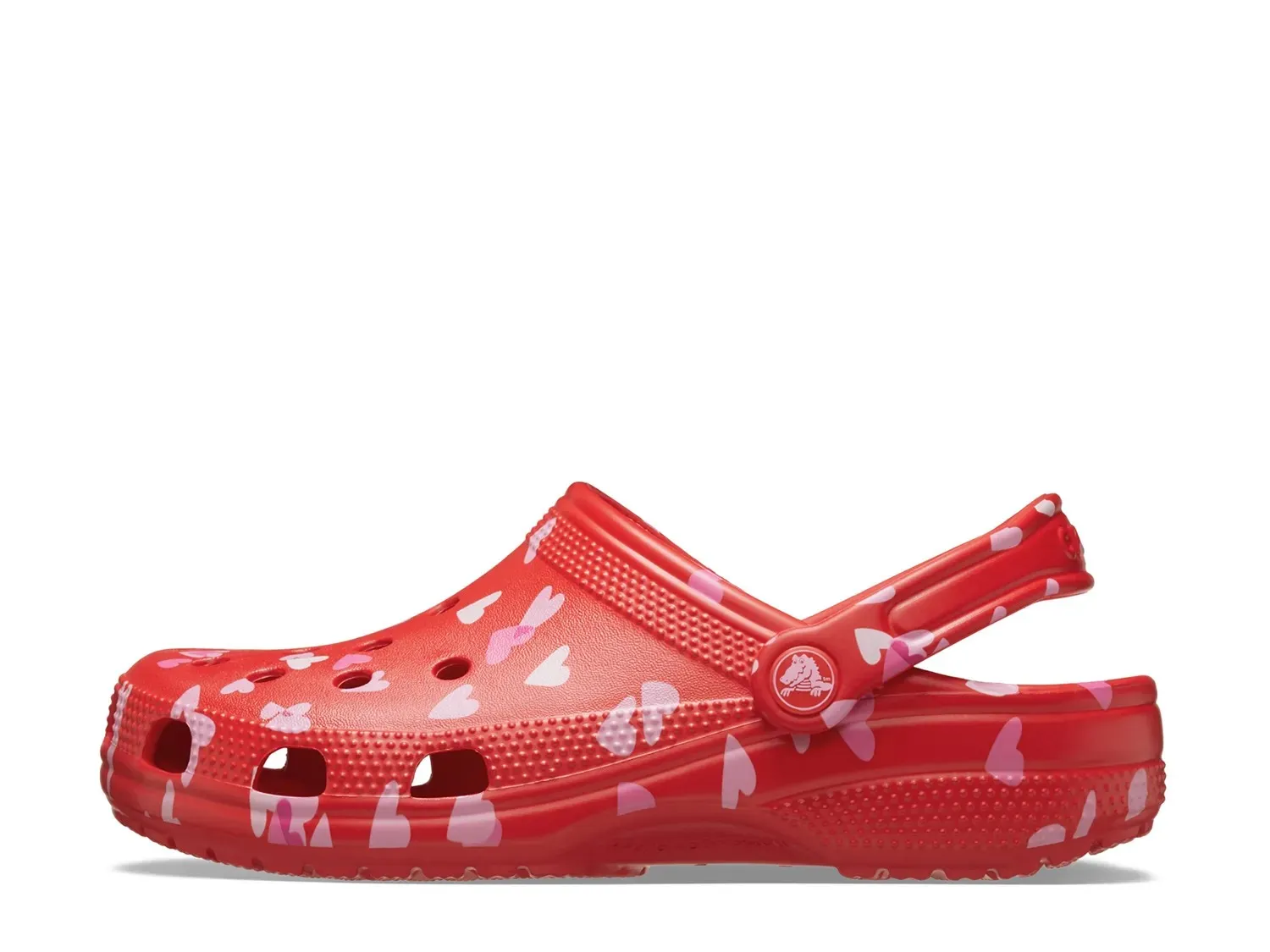 Классические сабо Crocs ко Дню святого Валентина, красные — фото 2