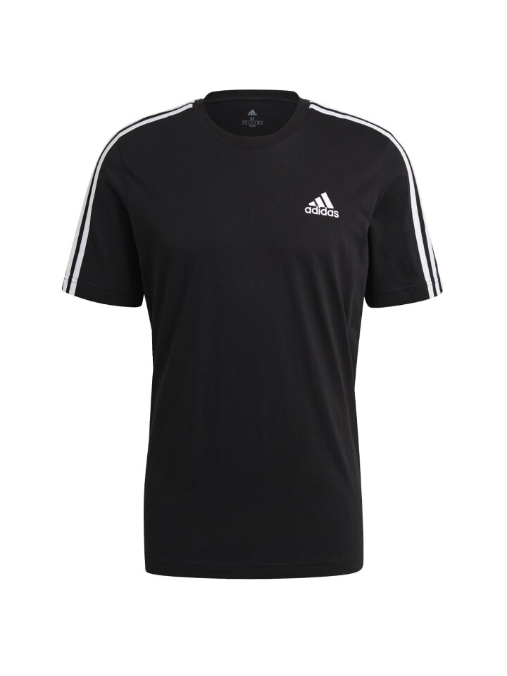

Функциональная рубашка adidas T shirt Rundhals 3 Streifen Design, черный