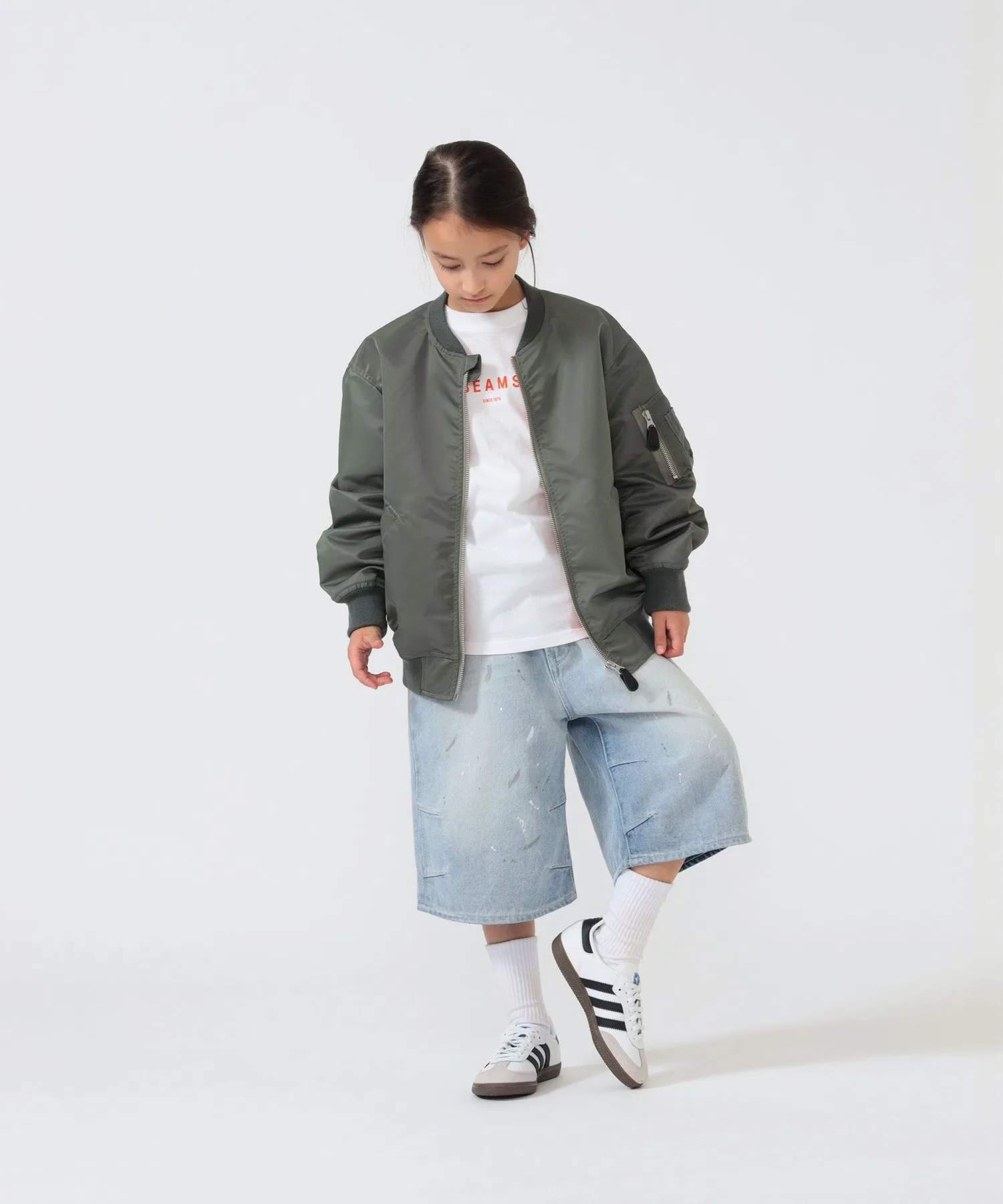 Детская футболка BEAMS × こども ビームス с логотипом — фото 4