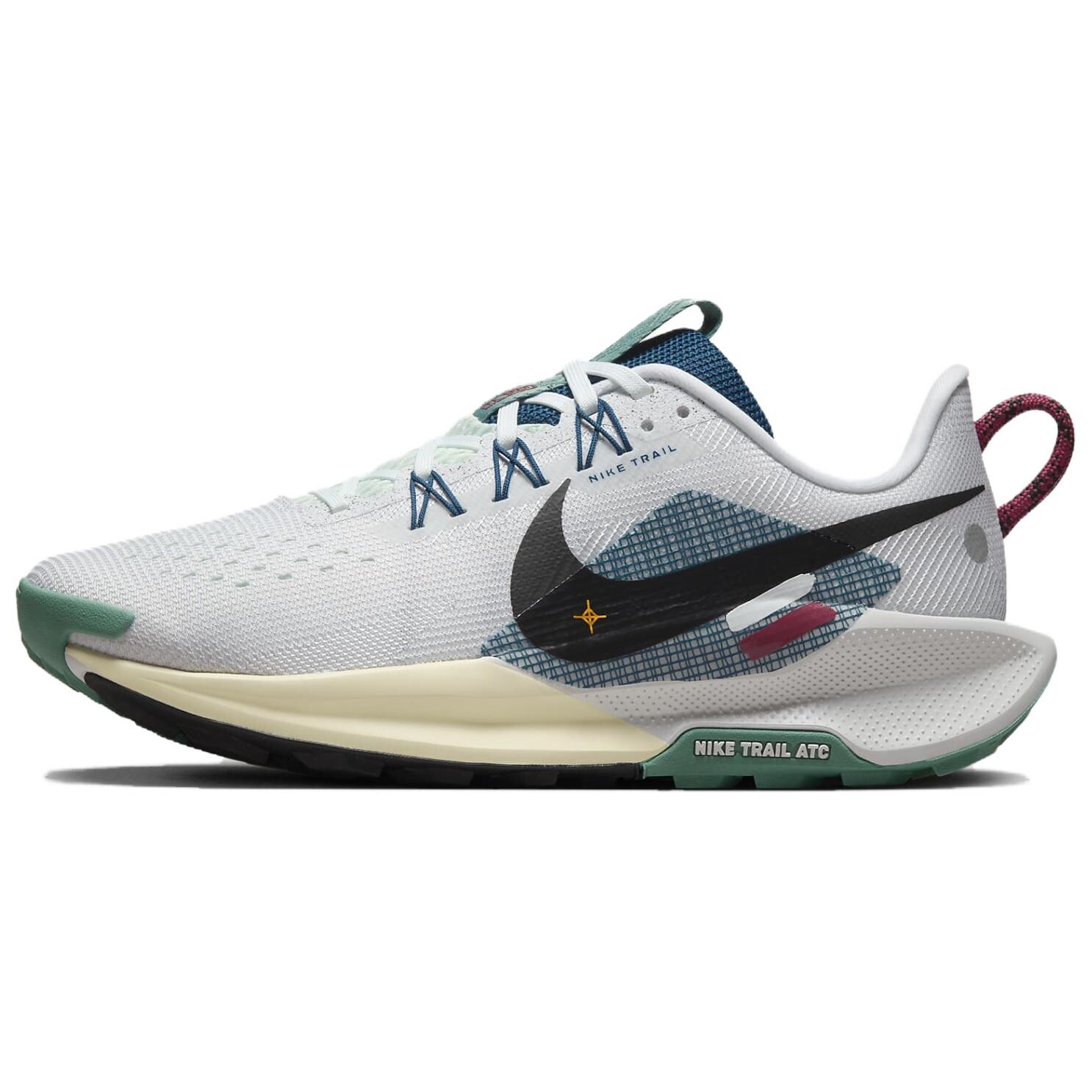 

Кроссовки Pegasus Trail 5 женские с низким верхом, белый/синий/черный Nike