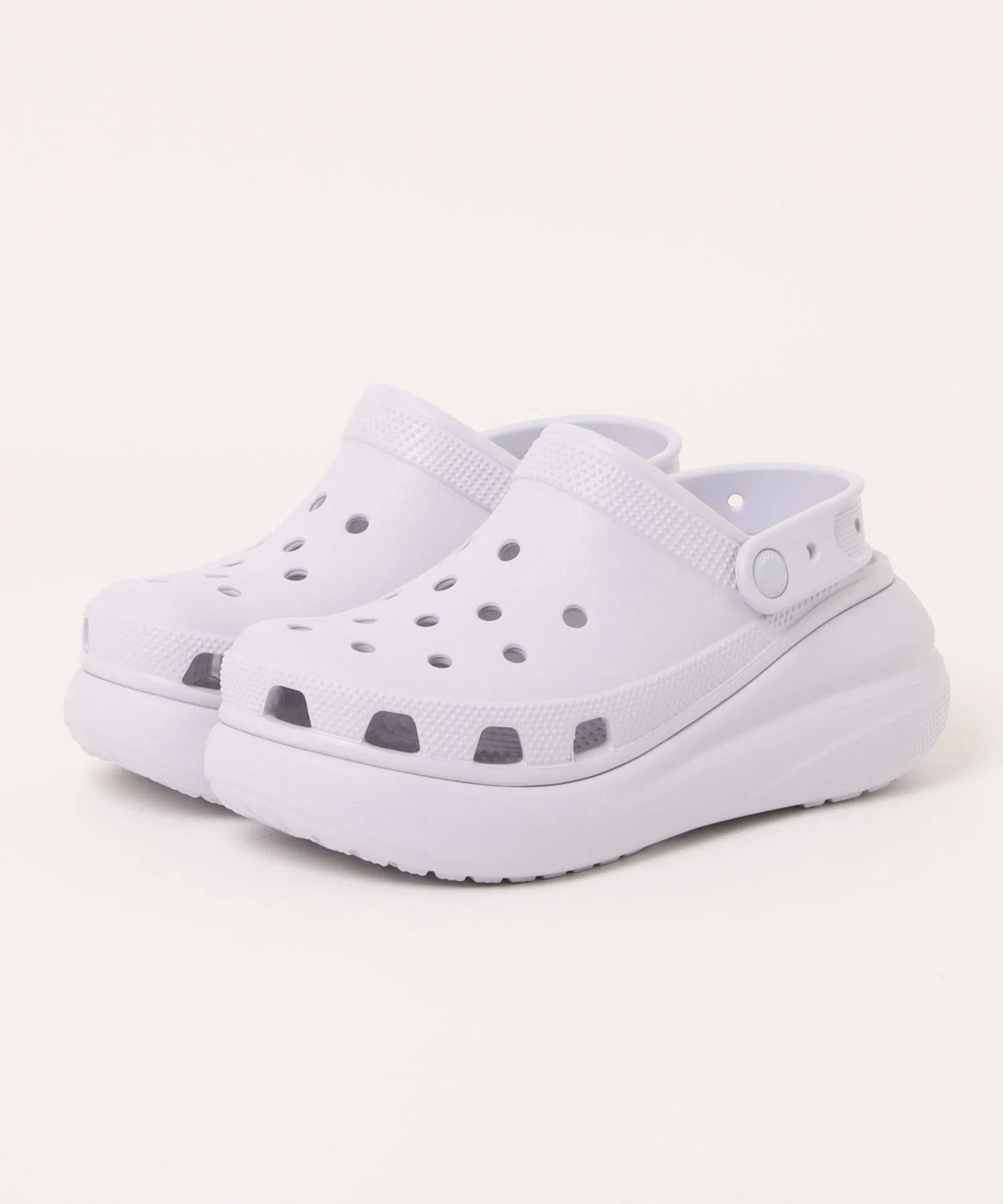 Мужские сандалии Crocs Crush Clog на платформе фиолетовые