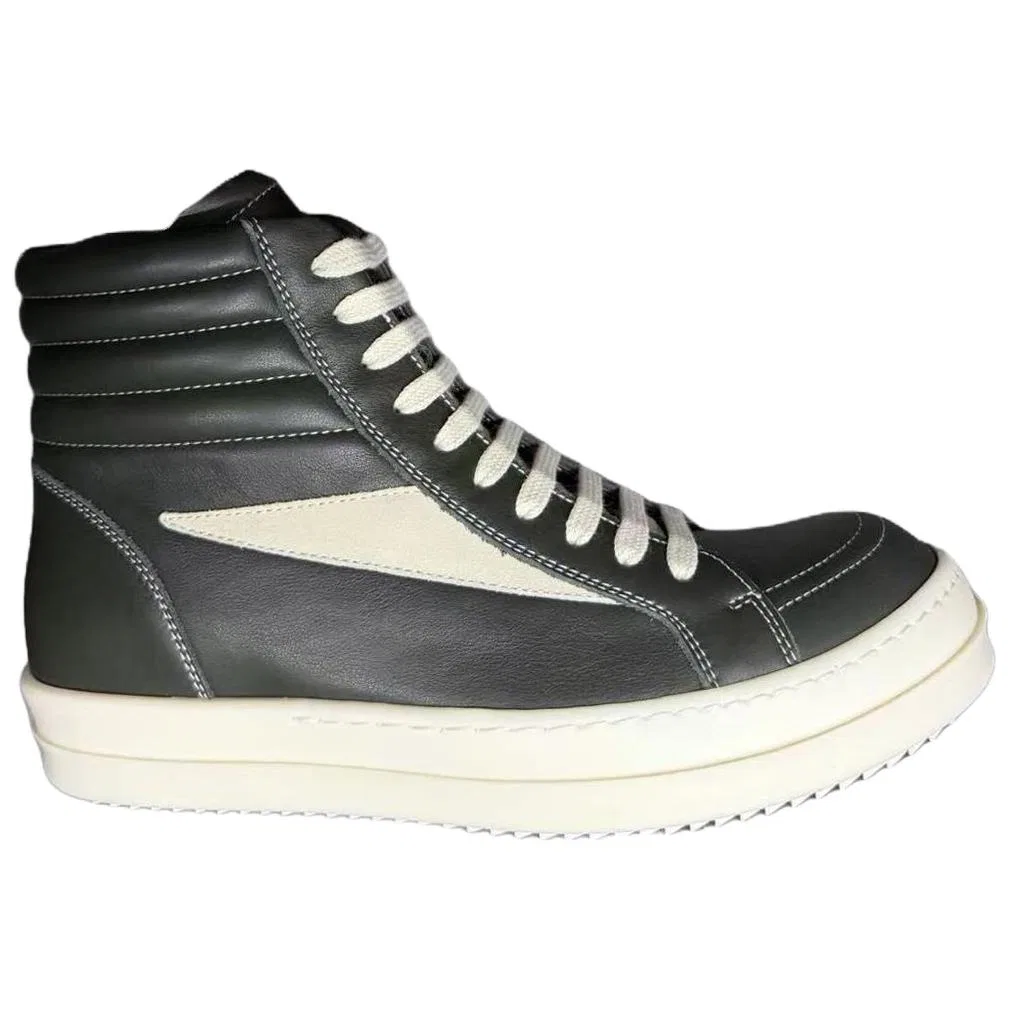 Высокие кеды для скейтбординга RICK OWENS Forest Green — фото 3
