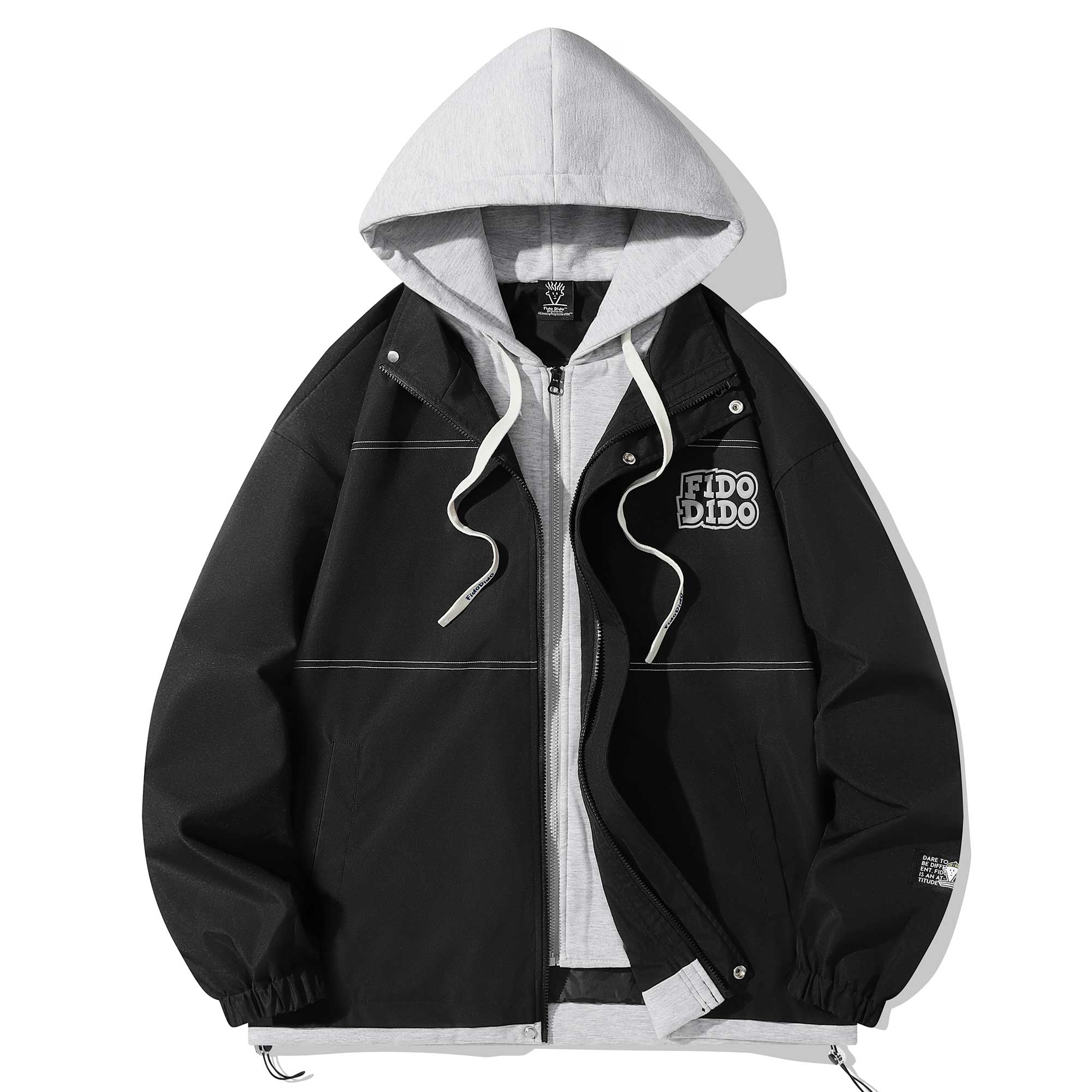 

FIDO DIDO Куртка Unisex, Black (Upgraded)