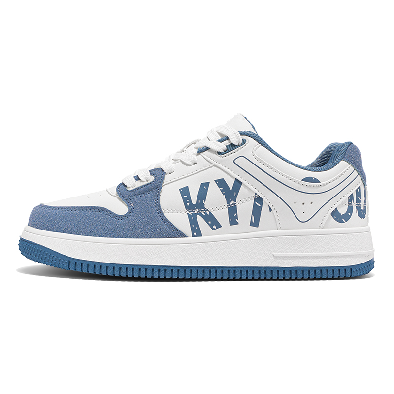 

Нескользящие износостойкие низкие мужские кроссовки BOLE, White Blue