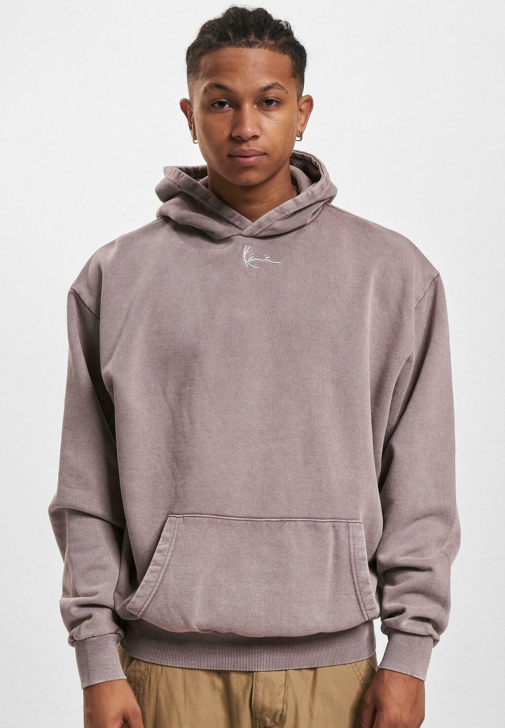 

Толстовка SMALL SIGNATURE OS HEAVY WASHED Karl Kani, серый