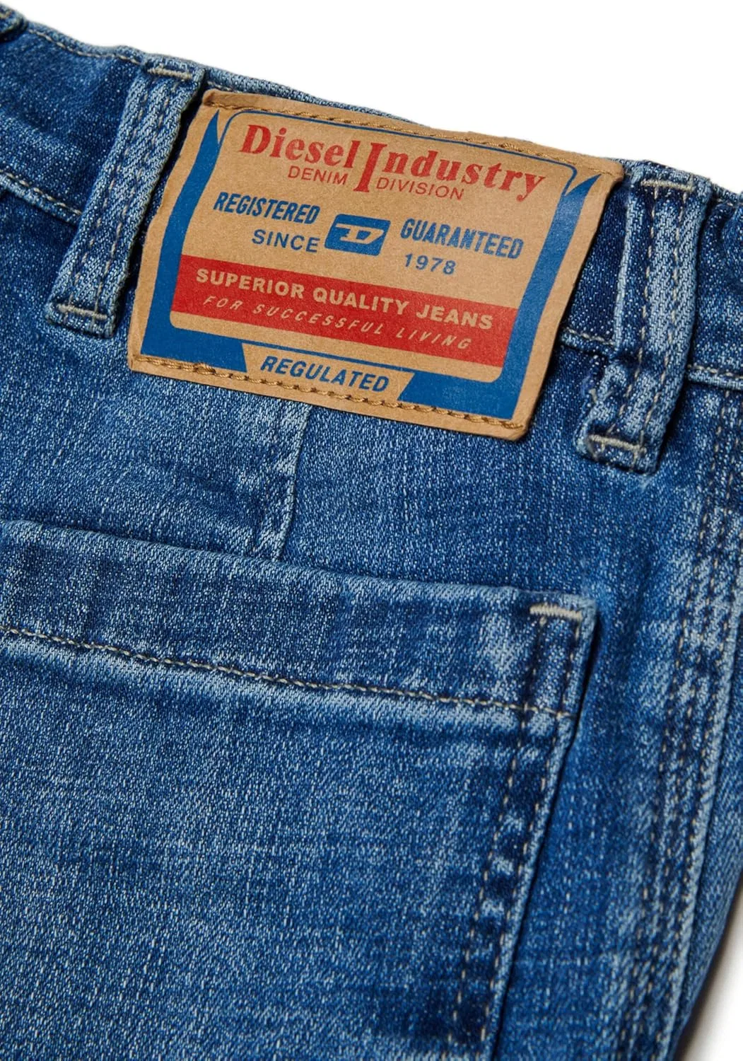 Джинсы Relaxed Fit Cargo Diesel, Blue Denim — фото 4