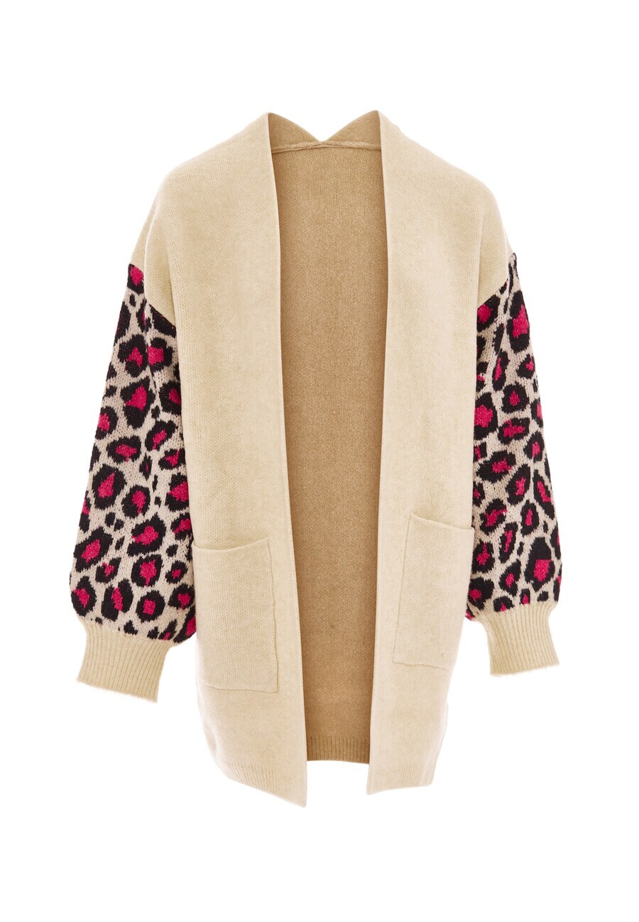 

Вязаный кардиган IMANE Knit Cardigan, бежевый