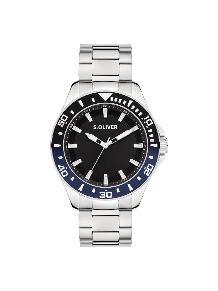 

s.Oliver Современные и вневременные наручные часы в серебристом цвете