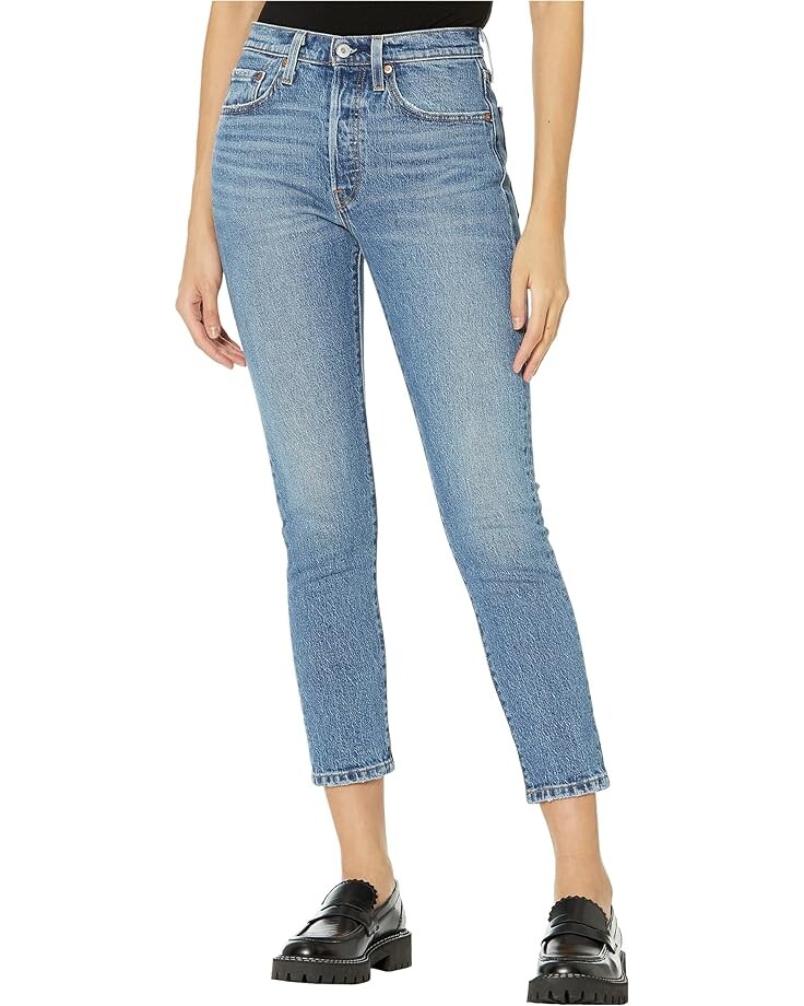 

Джинсы Levi's Womens 501 Skinny, цвет Medium Indigo Worn In