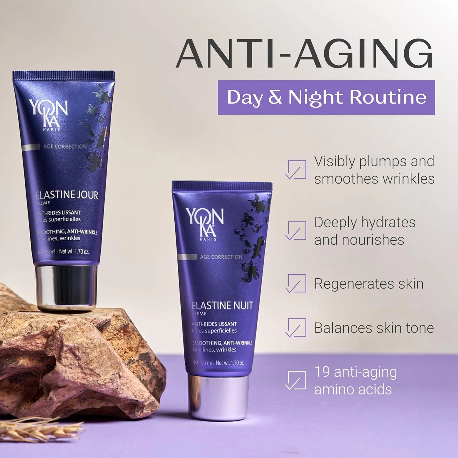 Крем для лица Yonka — Elastine Anti-Aging против морщин, упругость и глубокое увлажнение, витамины A, C, E — фото 2