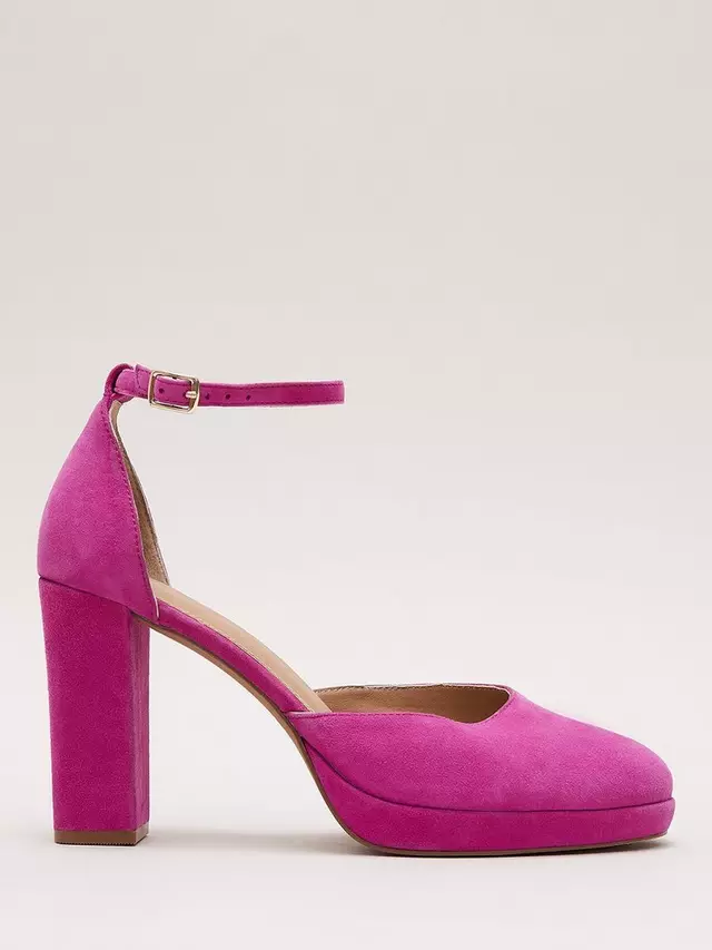 

Туфли-лодочки Phase Eight Suede Platform, розовый