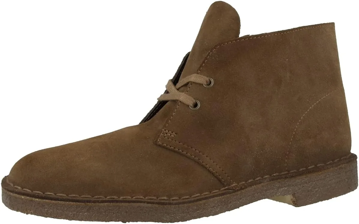 Ботинки Clarks Originals Desert Boot, мужские ботинки Desert Boots, ботинки на невысоком каблуке и ботинки, серые (замша wolf) — фото 4