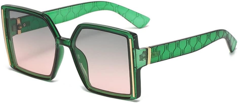 

Солнцезащитные очки для женщин и мужчин, зеленые градиентные солнцезащитные очки, большие мужские очки, очки для вождения, очки с защитой от УФ-излучения UV400 LANGSER, Green