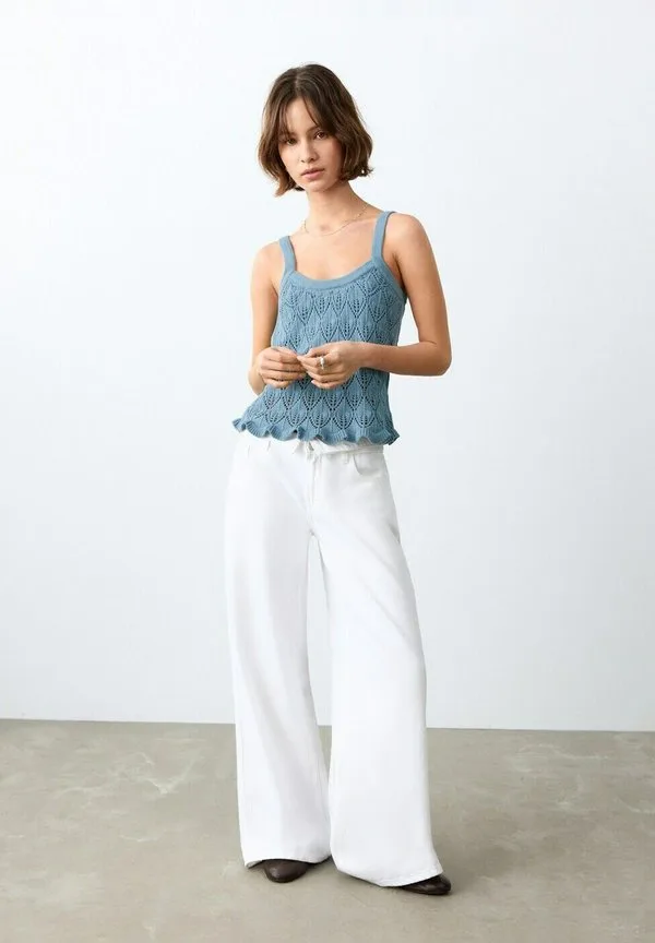 Подростковый топ Mango Kids, Blue