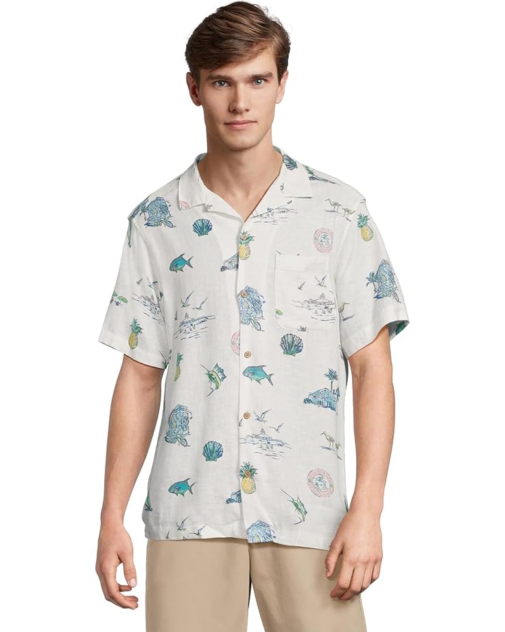 

Рубашка Vineyard Vines Gasparilla Icons Short, цвет White Cap