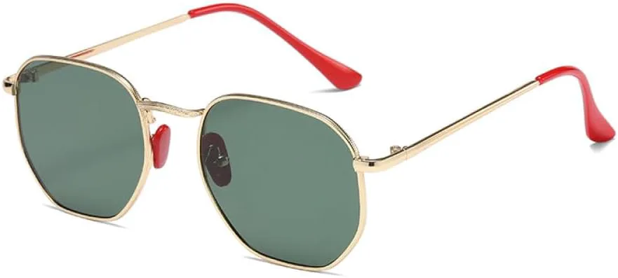 

Женские солнцезащитные очки MUTYNE, металлическая оправа, многоугольные линзы, классические, для улицы, путешествий, вождения, защита UV400, Blackish Green