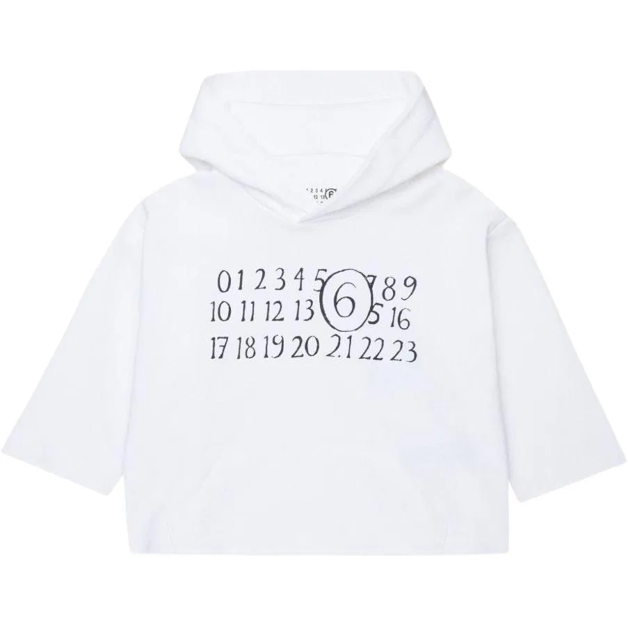 Свитшот MM6 Maison Margiela Kids' белый