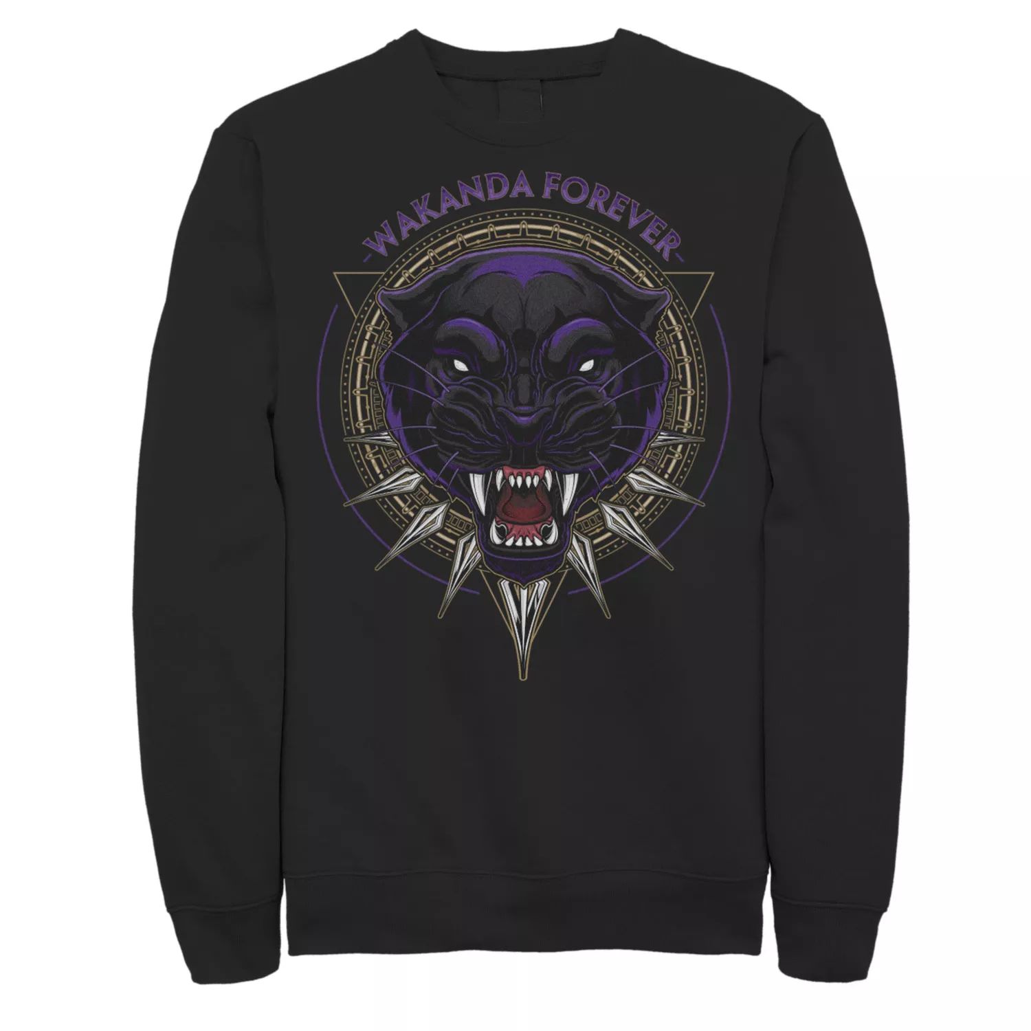 

Мужской свитшот Black Panther Wakanda Forever Circle Marvel