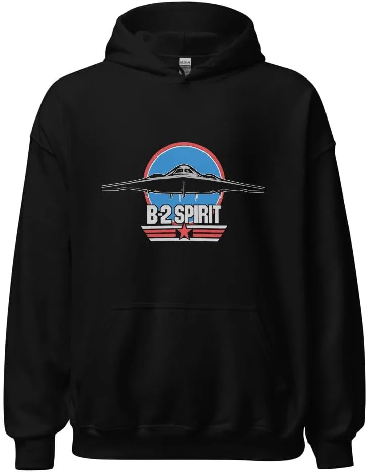 Толстовка B-2 Spirit - свитшот с самолетом-невидимкой Stealth Bomber Generic, черный