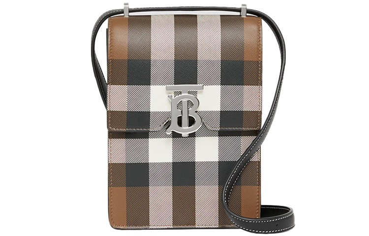 

Burberry Сумка Robin из кожи с клетчатым принтом, березово-коричневая