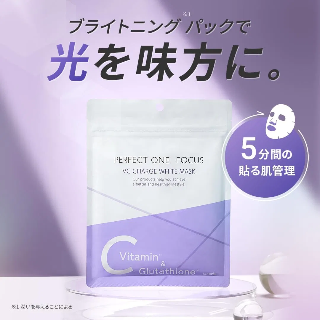 Маска для лица Perfect One Focus — VC Charge White Mask, , с PDRN, глутатионом и витамином C, увлажняющая — фото 3