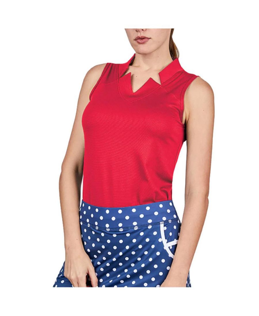 

Женская гольф-рубашка без рукавов в цветах для гольфа Sofibella, Roulette