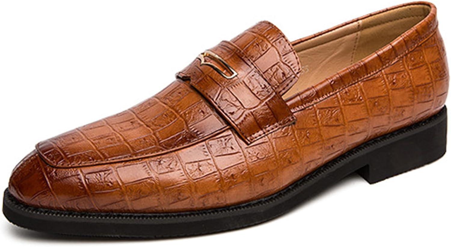 

Мужские модные слипоны-пенни, классические оксфорды с заостренным носком, удобные кожаные туфли на низком каблуке для бизнеса, вечеринок, свадеб и выпускных Synthesis, коричневый