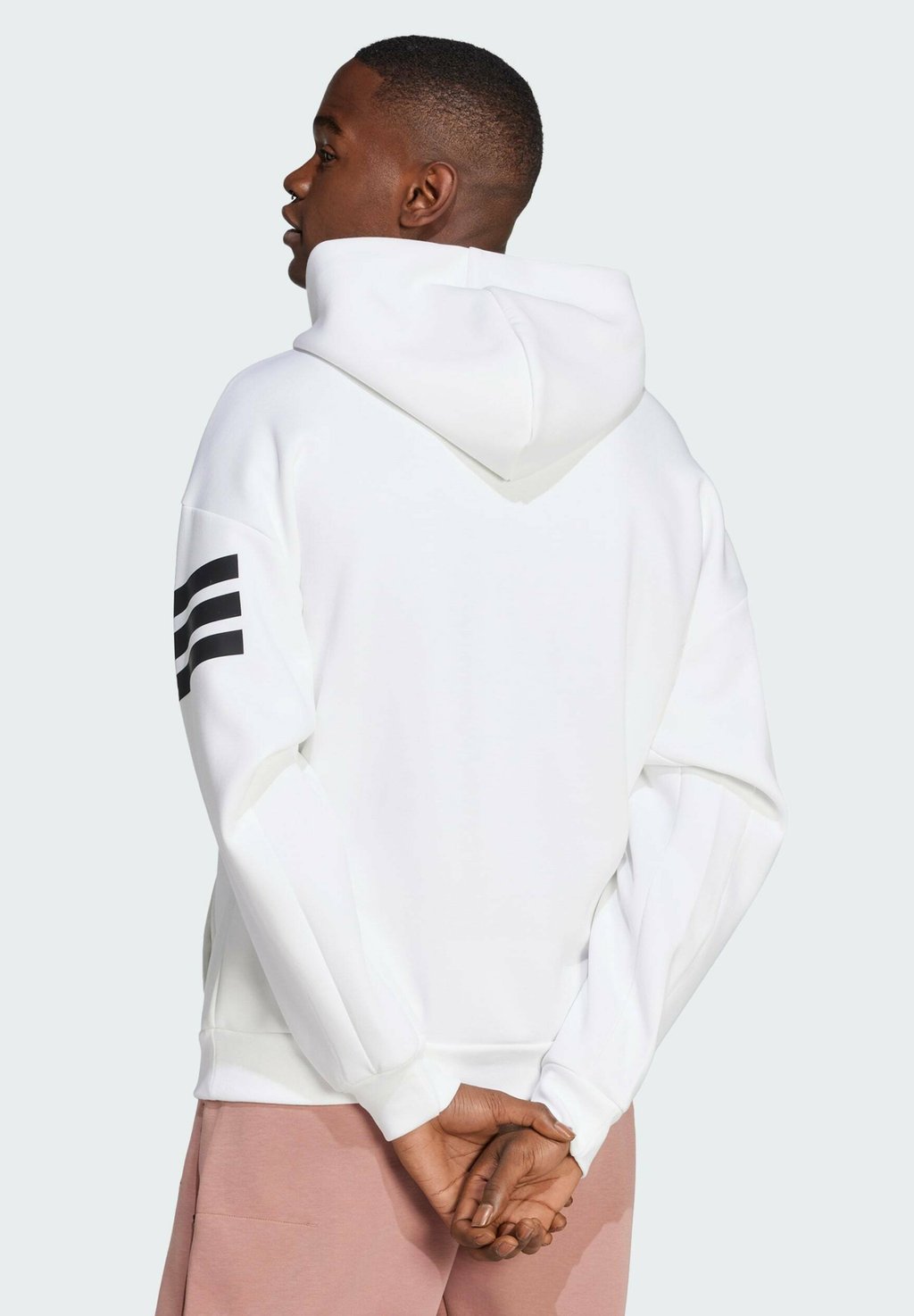 Толстовка с капюшоном Adidas Sportswear, белый — фото 2