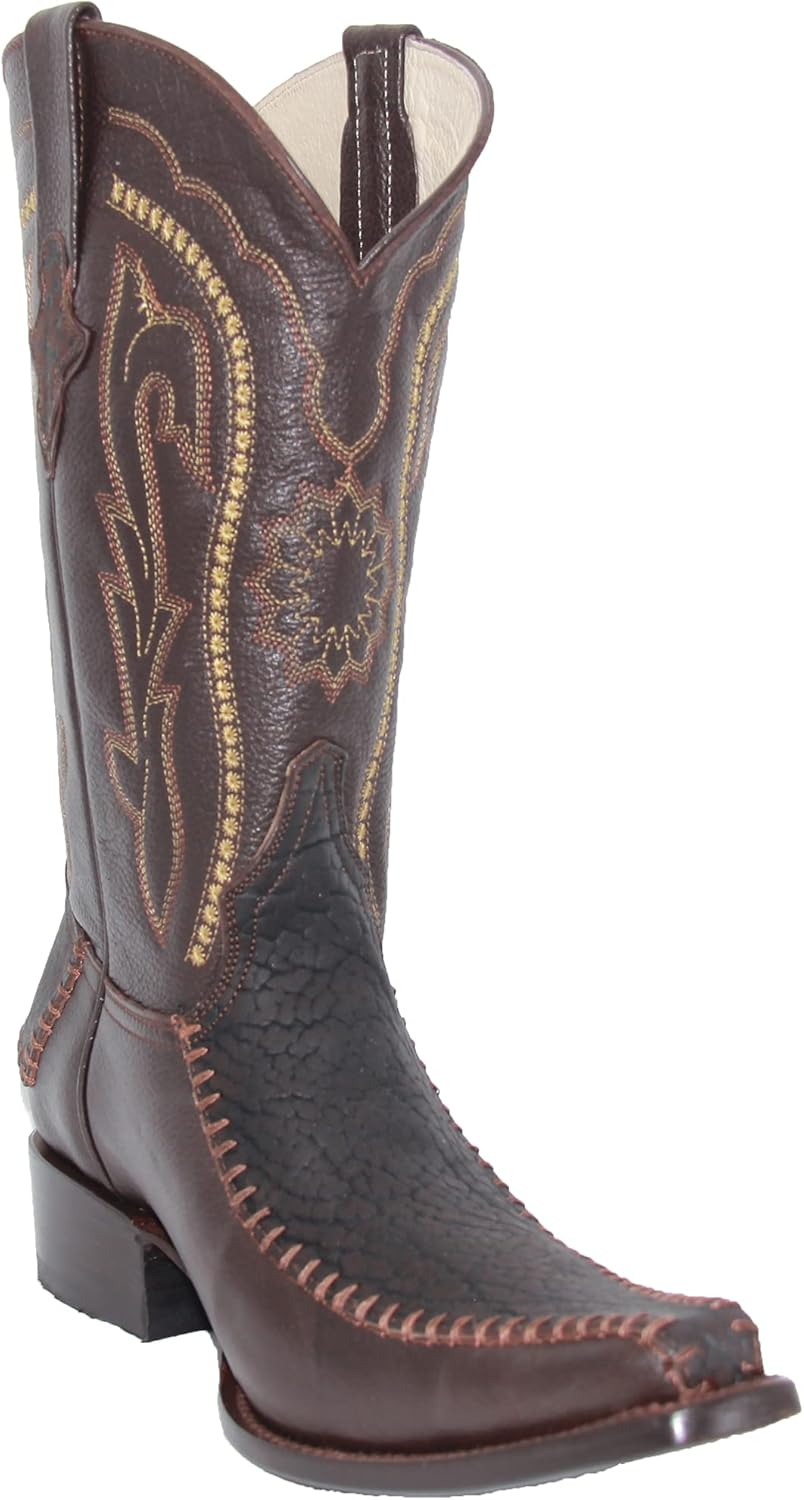 

Мужские ковбойские сапоги Western из натуральной кожи с узором на шее в стиле роскошного Western Bull Generic, коричневый