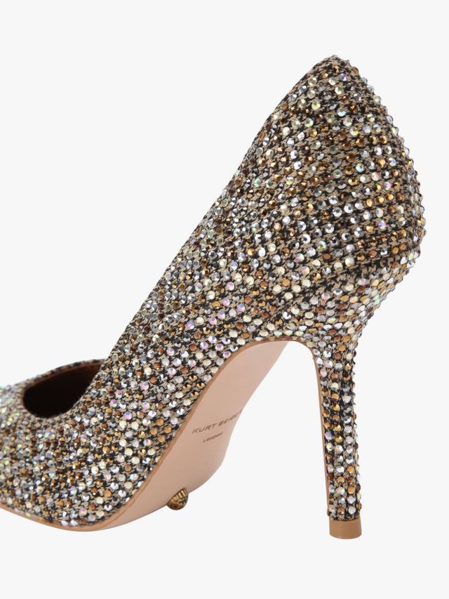 Туфли Regent Cap с заостренным мысом и кристаллами Kurt Geiger London, Beige — фото 4