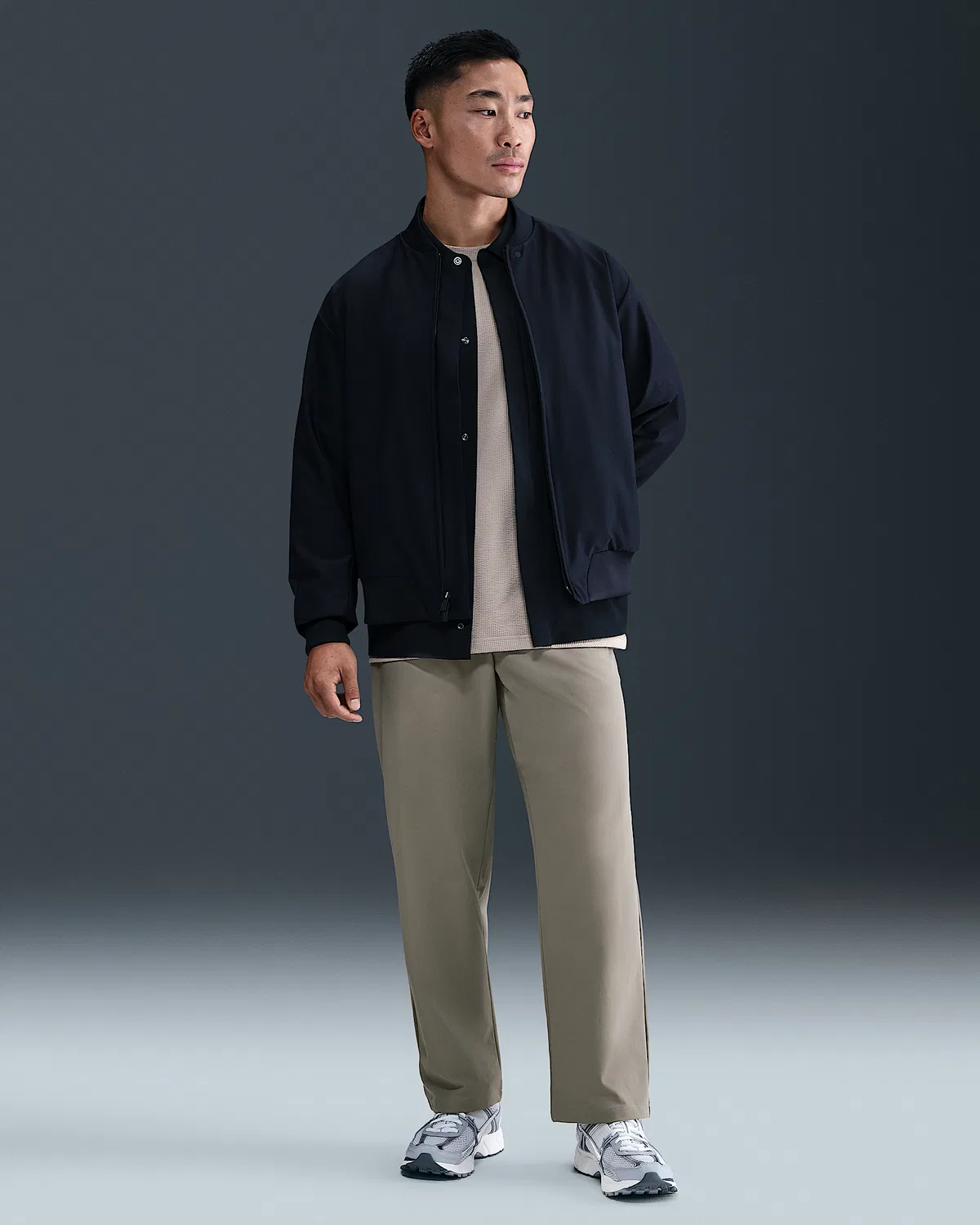 Мужские брюки чинос Nike 24.7 PerfectStretch Dri-FIT свободного кроя, Light Army/Steel Green