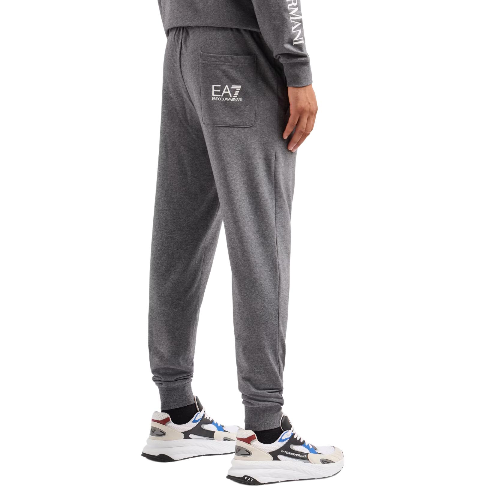 EA7 Вязаные спортивные штаны мужские EMPORIO ARMANI, серый — фото 2