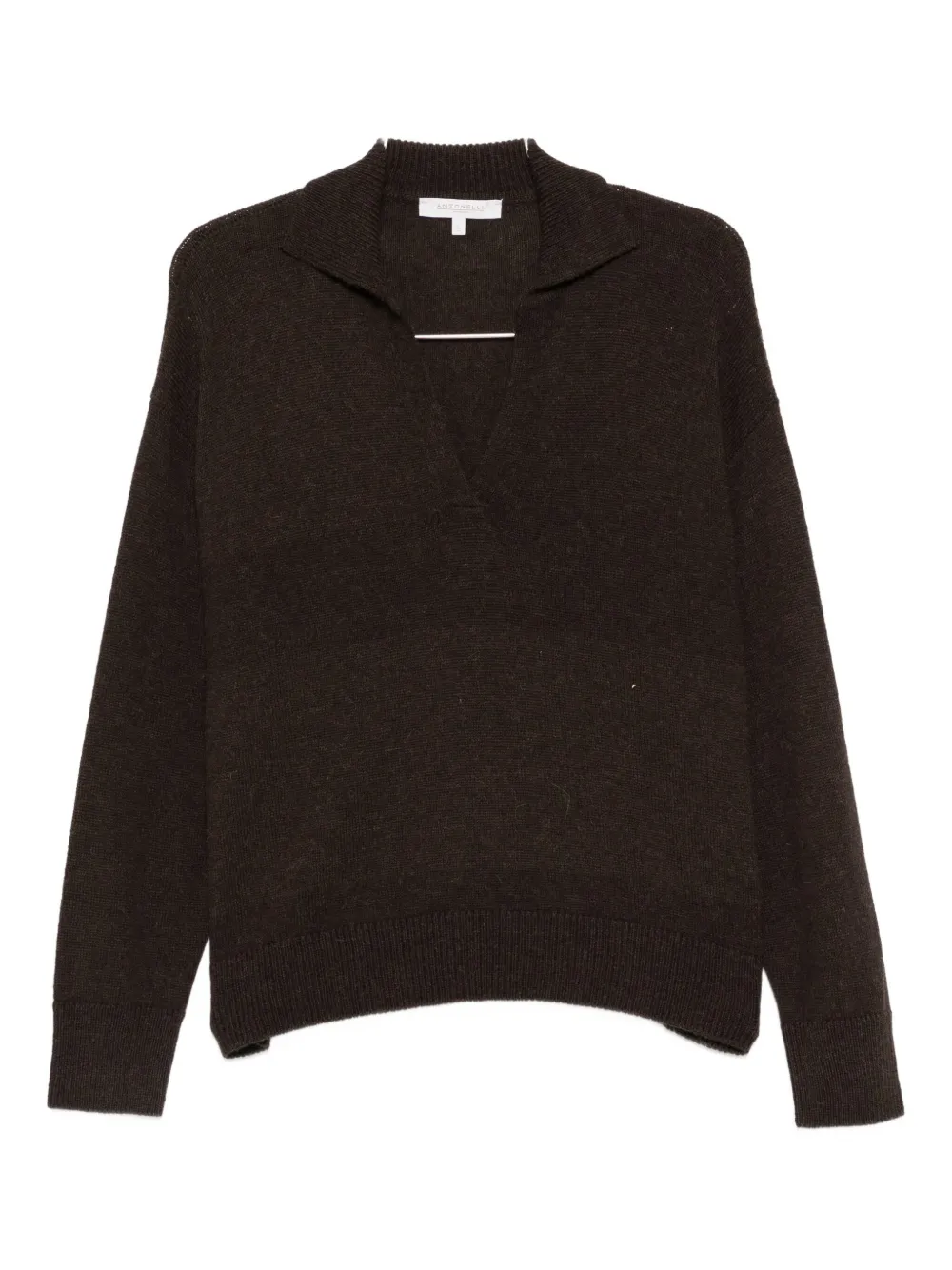 

Свитер с V-образным вырезом Antonelli, коричневый