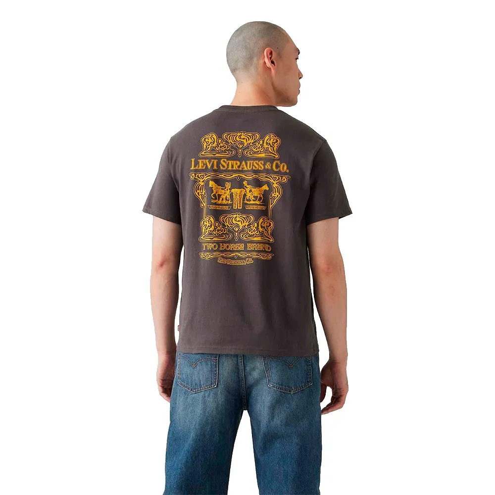 Футболка с коротким рукавом Levi's Relaxed Fit, коричневый — фото 2