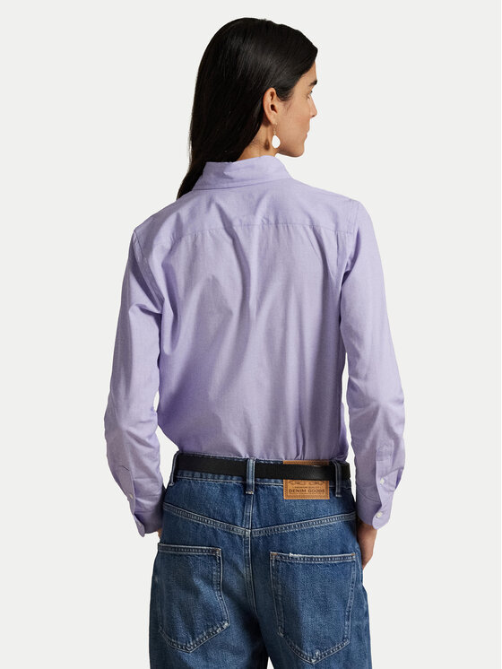 Рубашка облегающего кроя 211941509003 Polo Ralph Lauren, фиолетовый — фото 3