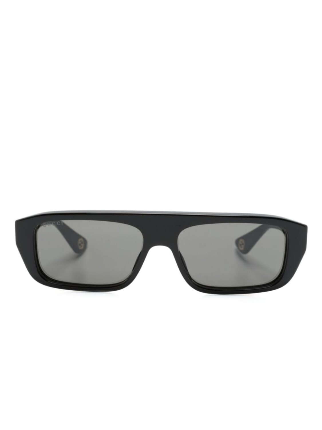 

Gucci Eyewear солнцезащитные очки в прямоугольной оправе, черный