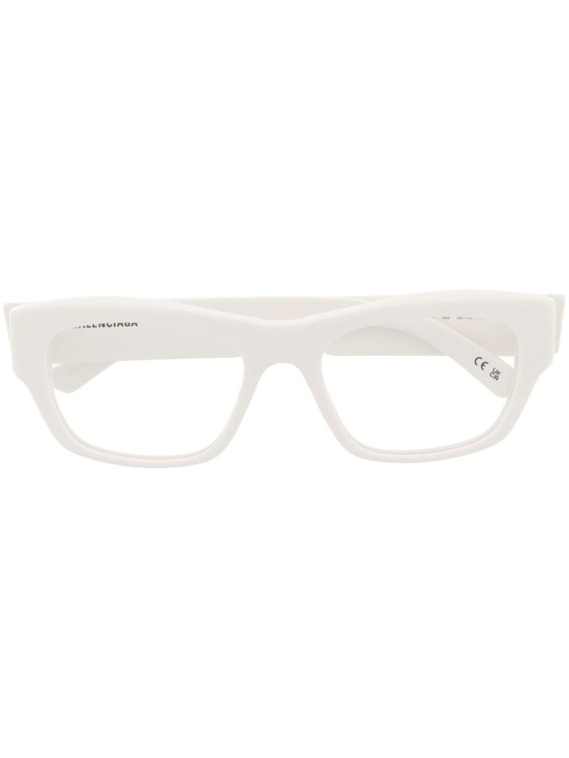

Balenciaga Eyewear очки в прямоугольной оправе с логотипом, белый