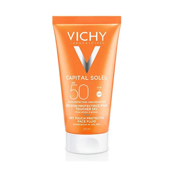 

Крем для лица «Сухое прикосновение» Capital Soleil Spf50 Vichy, 50 ml