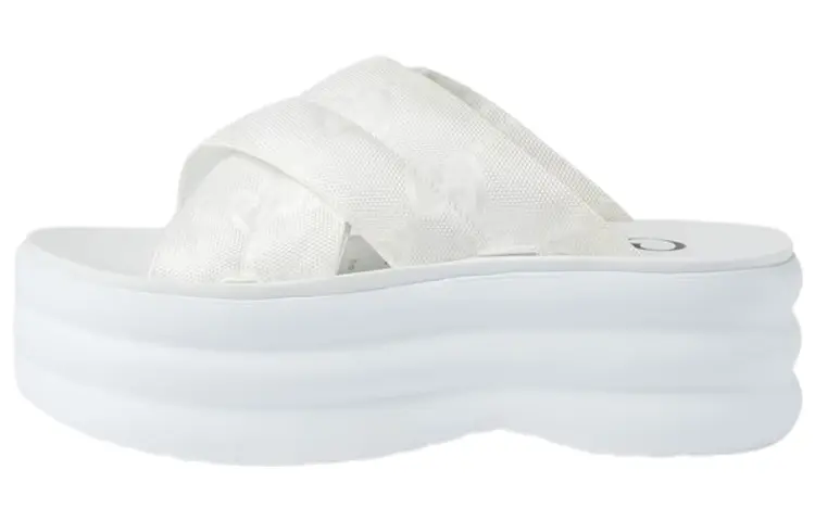 Шлепанцы женские Gucci GG Platform Slide, белый