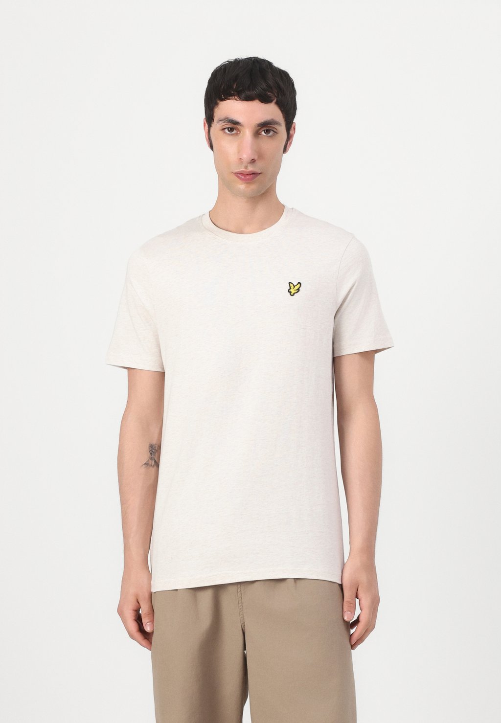 

Базовая футболка HEATHER Lyle & Scott, светло-серый