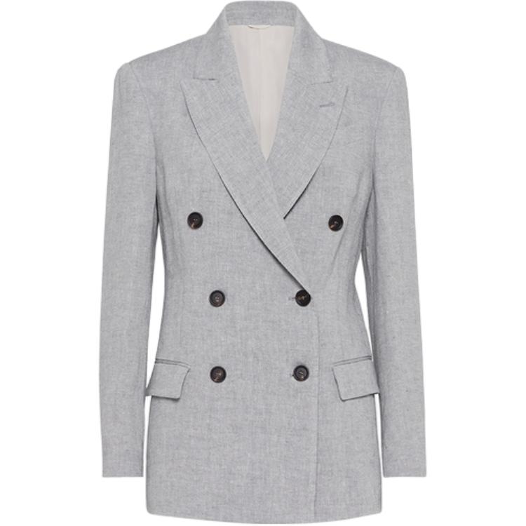 

Brunello Cucinelli Сверкающий блейзер, Gray