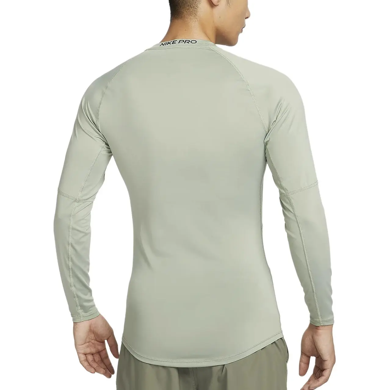 Мужская обтягивающая футболка с короткими рукавами Nike Dri-FIT, цвет Horizon Green — фото 3