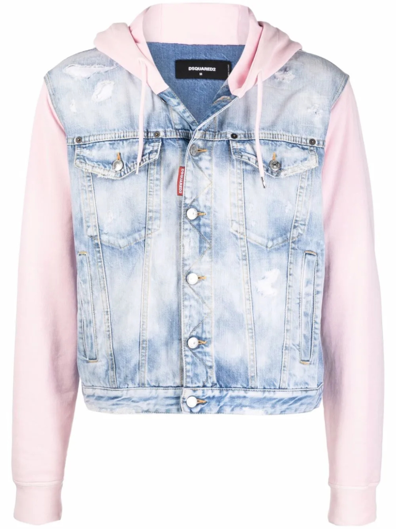 

DSQUARED2 джинсовая куртка со вставками, синий