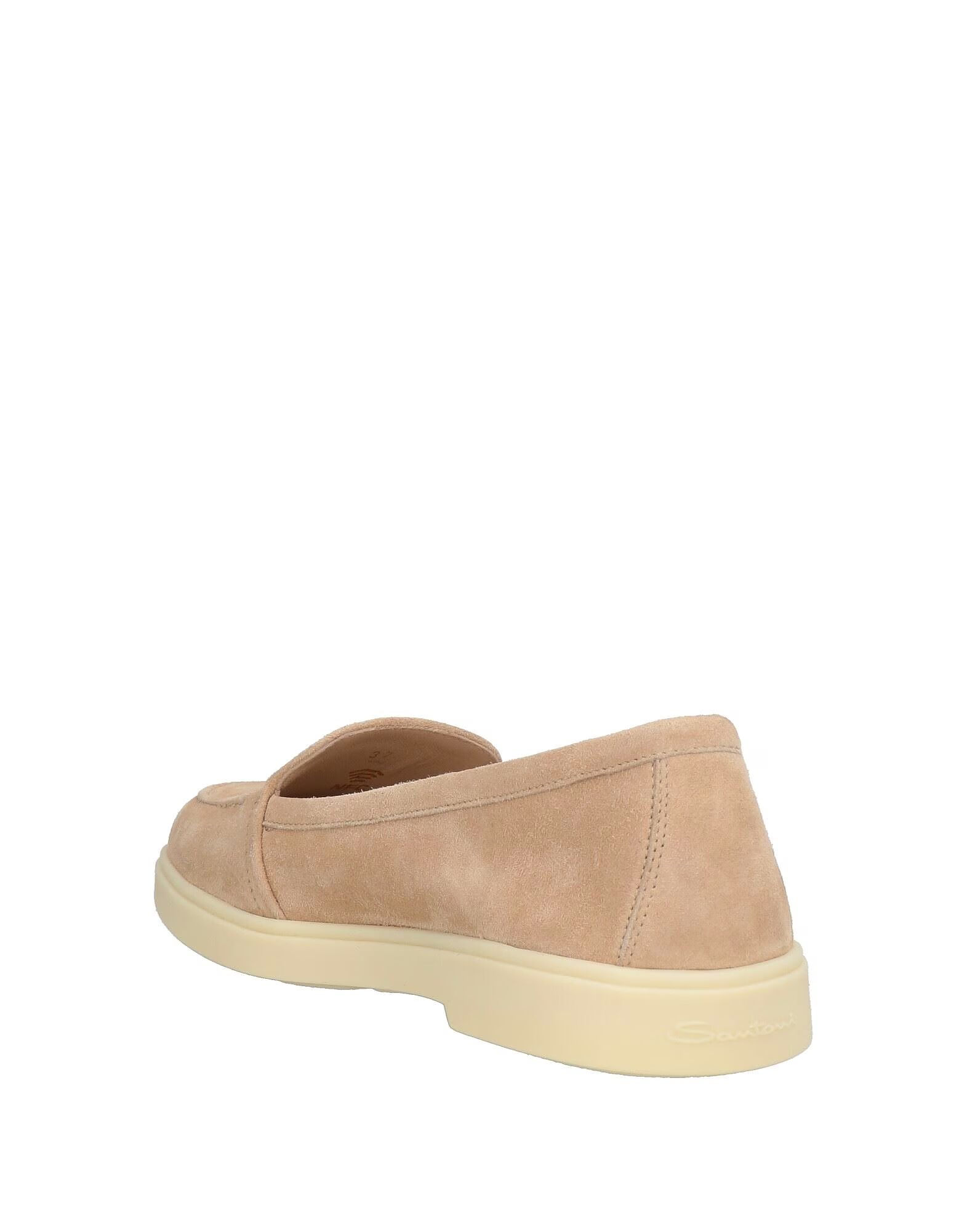 Лоферы Santoni, бежевый — фото 3